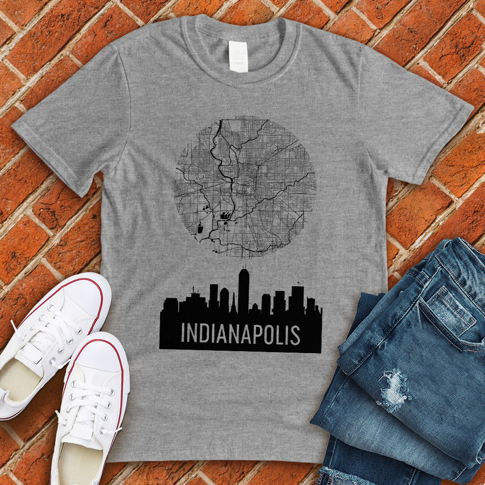 Indianapolis Map Tee