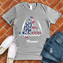 Load image into Gallery viewer, ST Louis Arch Flag Tee
