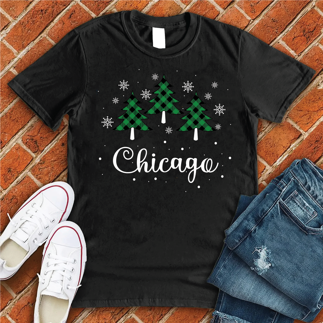 Chicago Christmas Tree Tee