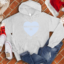 Load image into Gallery viewer, Washington DC Snowflake Heart Hoodie
