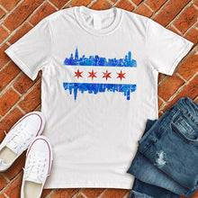 Load image into Gallery viewer, Chicago Skyline Flag Tee
