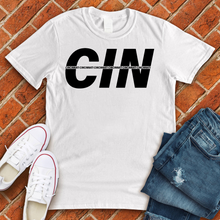 Load image into Gallery viewer, CIN Stripe Tee
