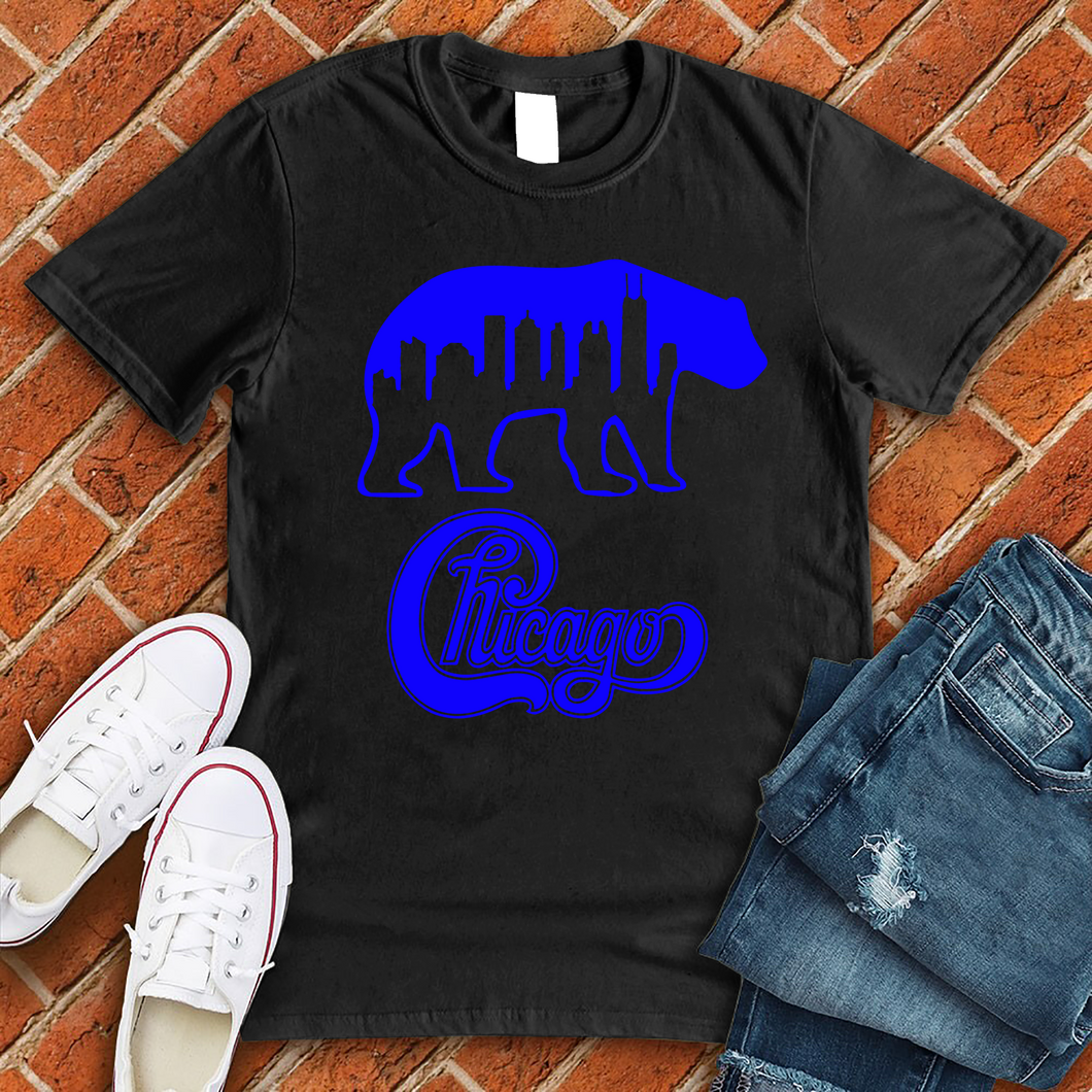 Blue Chicago Bear Tee