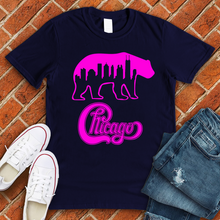 Load image into Gallery viewer, Neon Chicago Bear Tee
