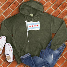 Load image into Gallery viewer, Chicago Skyline Flag Pole Hoodie
