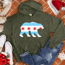 Load image into Gallery viewer, Chicago Flag In Bear Hoodie
