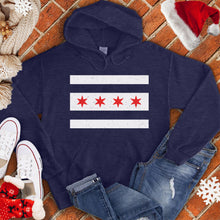 Load image into Gallery viewer, Chicago Flag Stripes Hoodie
