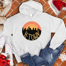 Load image into Gallery viewer, H-Town Round Sunset Christmas Hoodie
