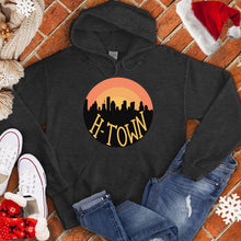 Load image into Gallery viewer, H-Town Round Sunset Christmas Hoodie
