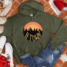 Load image into Gallery viewer, H-Town Round Sunset Christmas Hoodie
