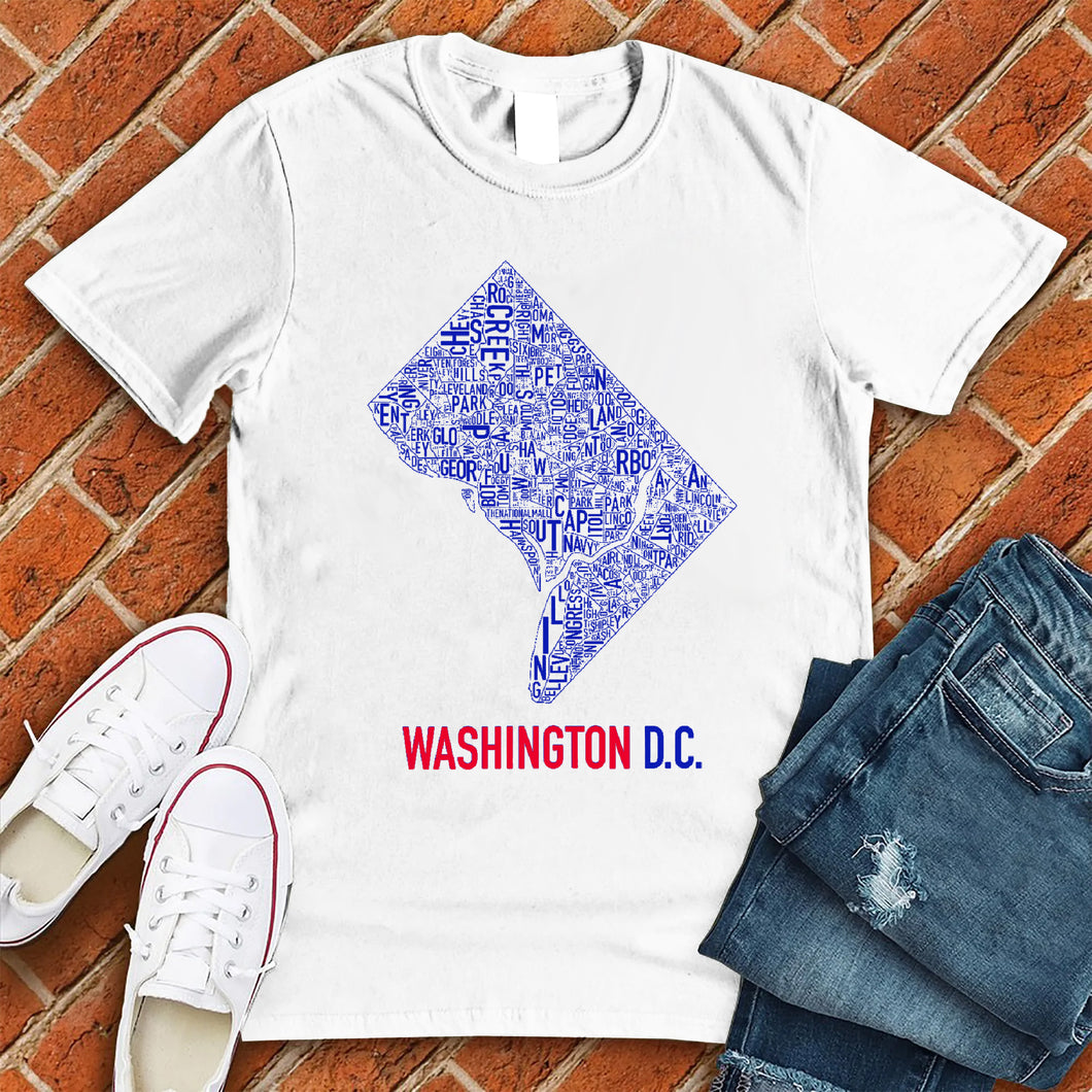 Washington DC Map Tee