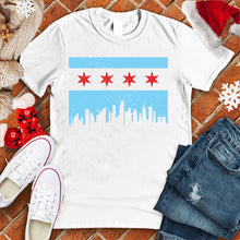 Load image into Gallery viewer, Chicago Flag &amp; City Skyline Tee
