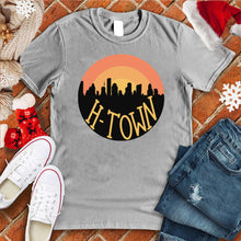 Load image into Gallery viewer, H-Town Round Sunset Christmas Tee
