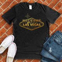 Load image into Gallery viewer, Welcome To Las Vegas Gold Tee
