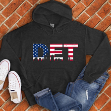Load image into Gallery viewer, American Flag DET Hoodie
