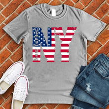 Load image into Gallery viewer, American Flag NY Tee
